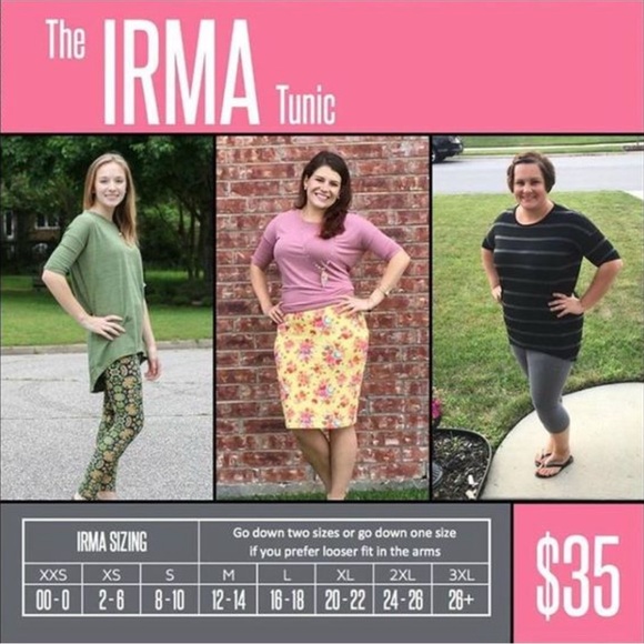 Lularoe Black Irma Tunic Top XL - Picture 5 of 5